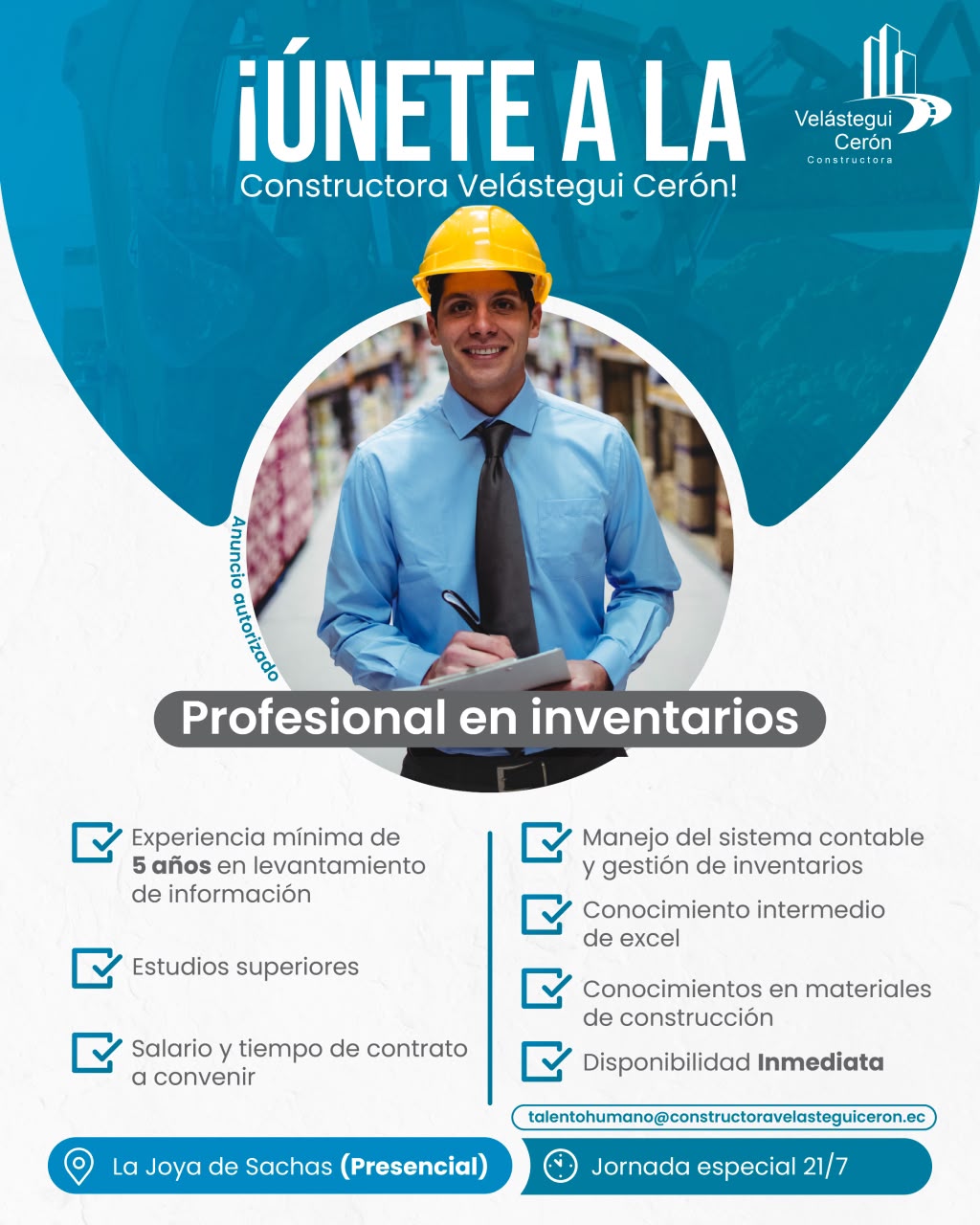 solicitando profesional en inventarios act